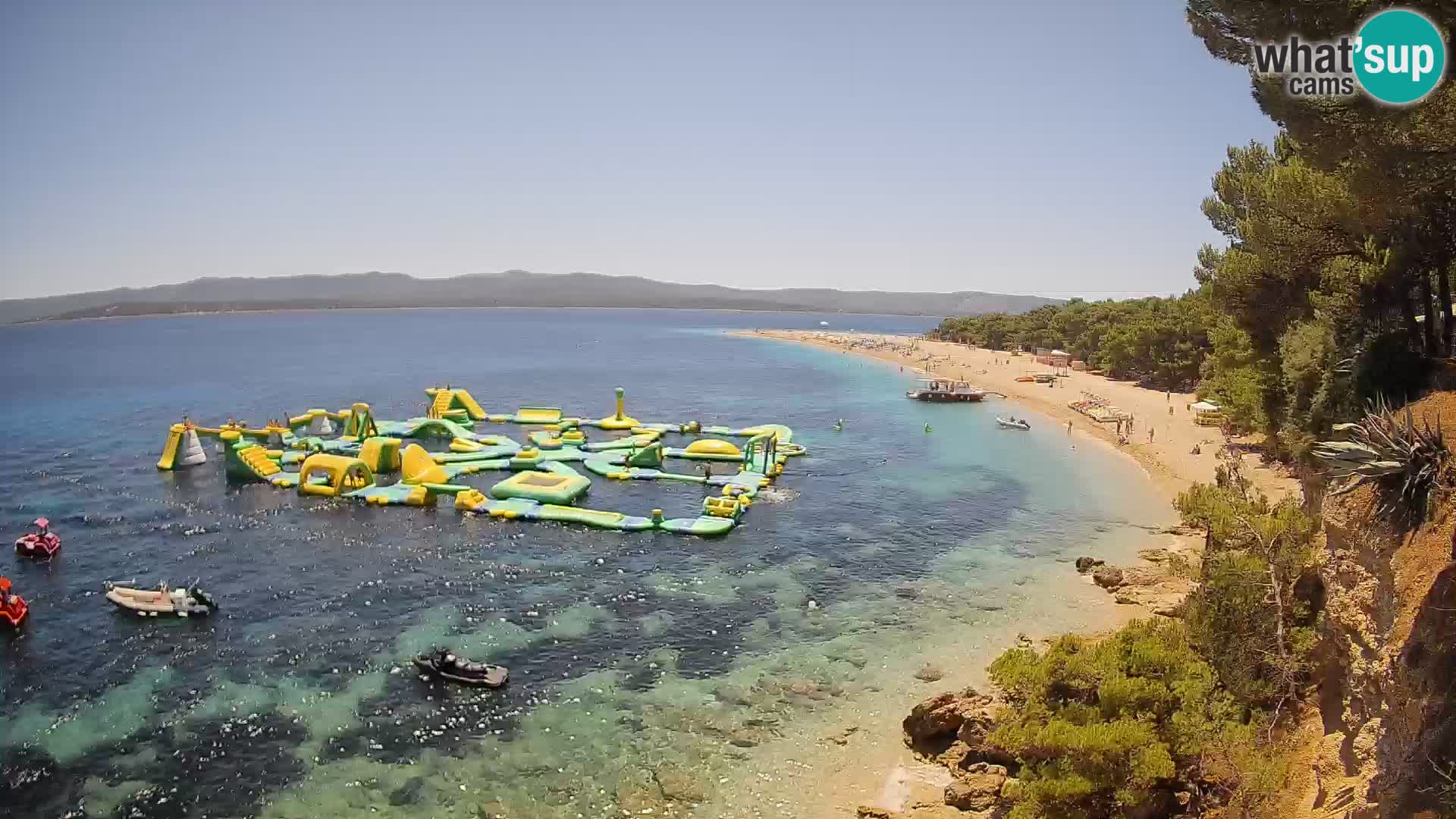 Webcam Zlatni Rat Bol – Liveblick vom berühmten Strand auf Brač