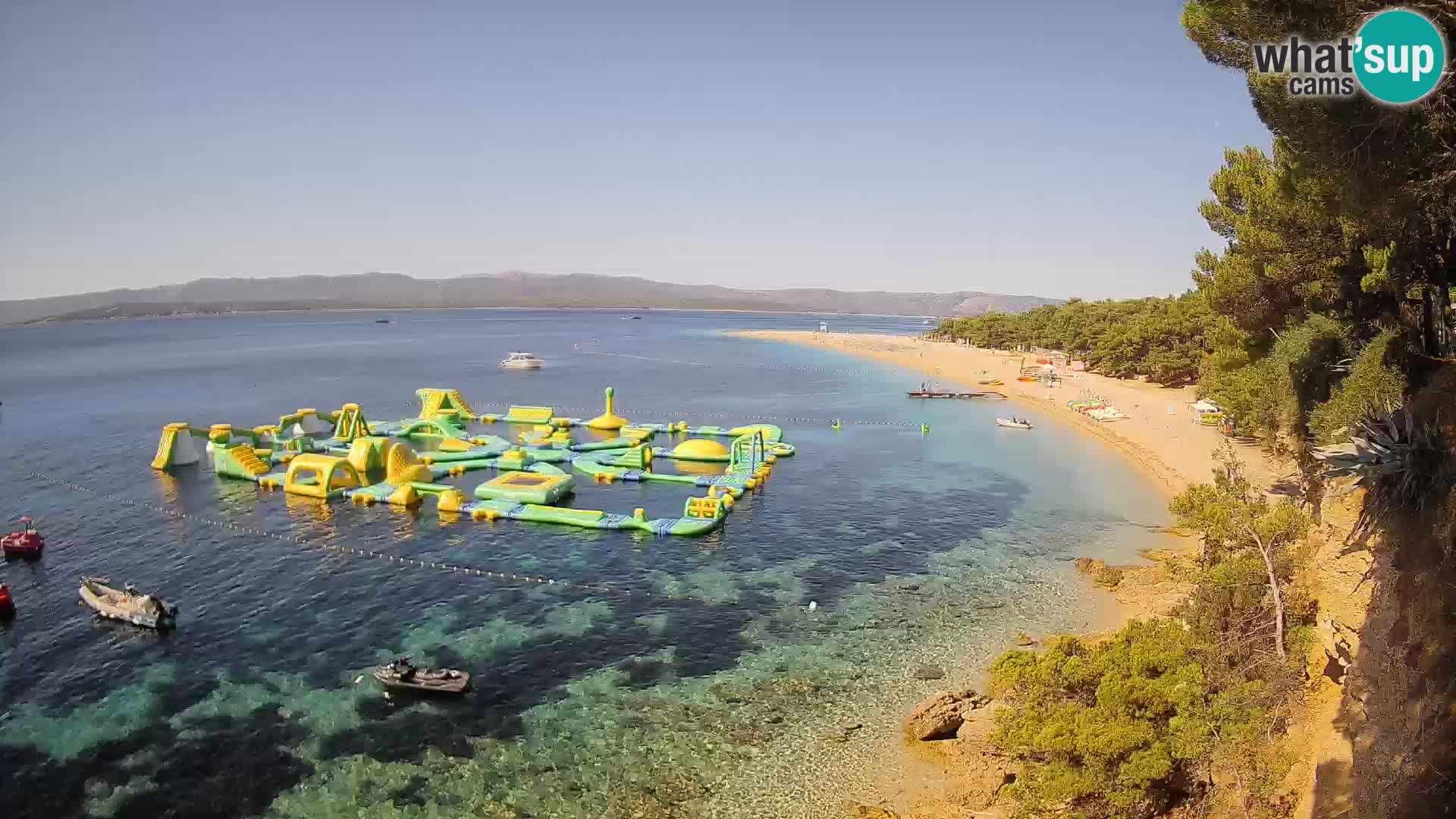 Spletna kamera Bol Zlatni Rat – Pogled v živo z otoka Brač