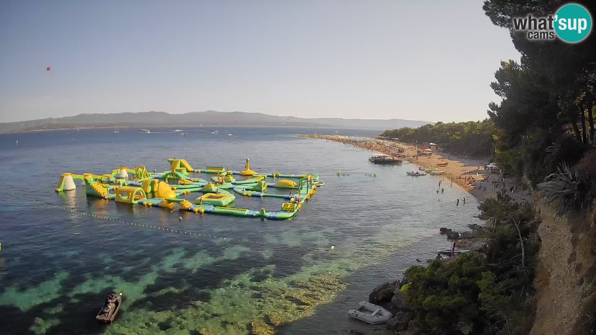 Webcam Zlatni Rat Bol – Liveblick vom berühmten Strand auf Brač