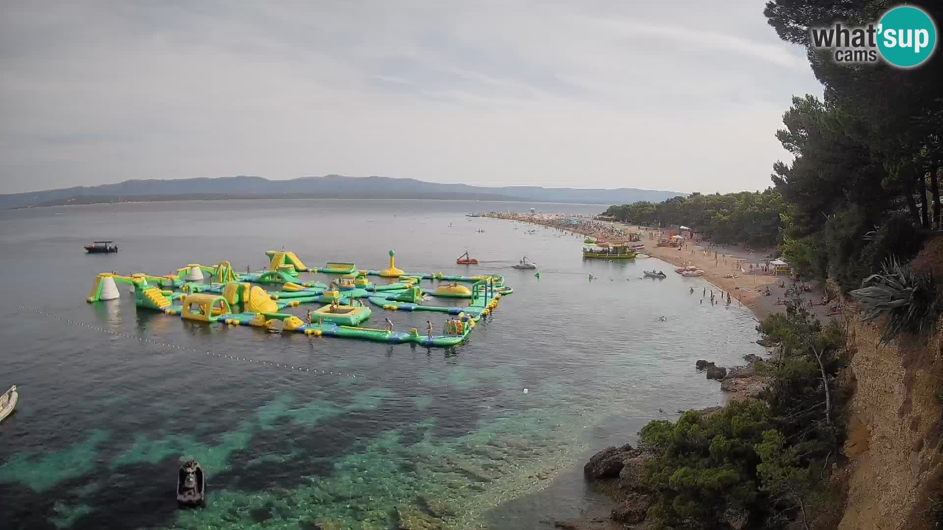 Spletna kamera Bol Zlatni Rat – Pogled v živo z otoka Brač