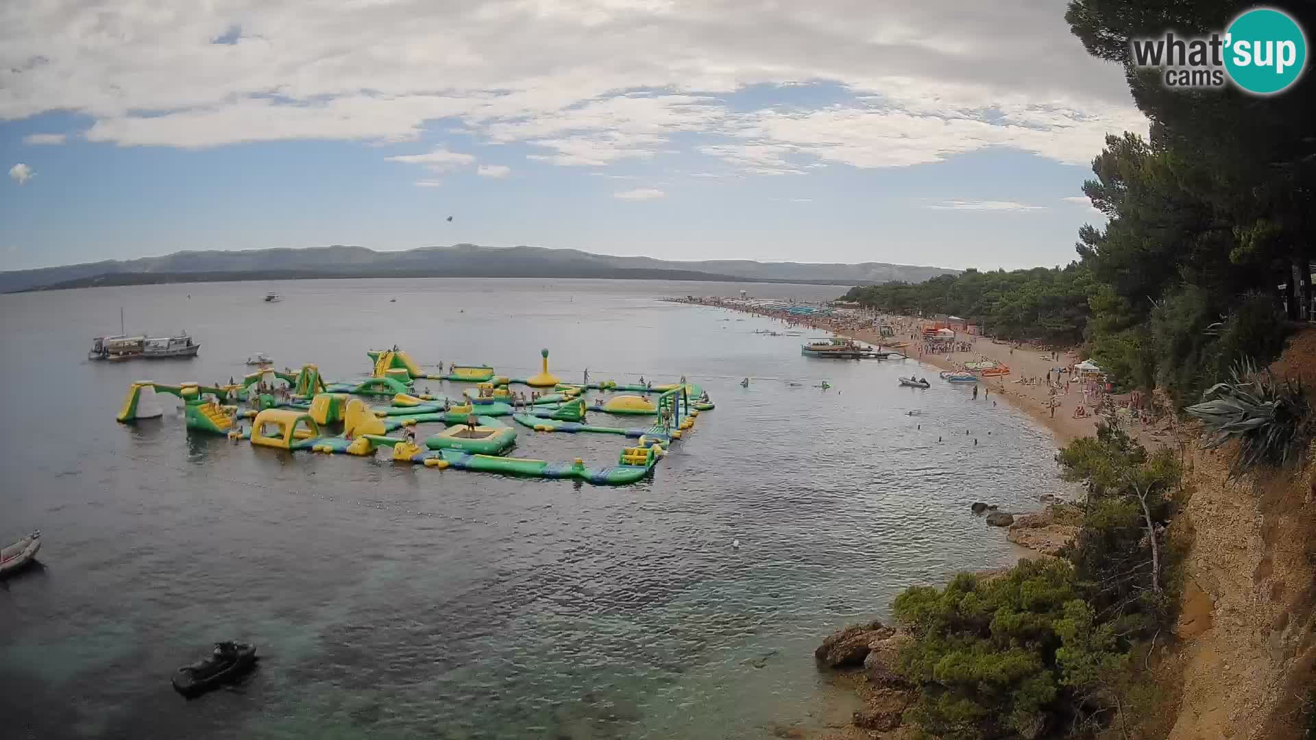 Webcam Zlatni Rat Bol – Liveblick vom berühmten Strand auf Brač