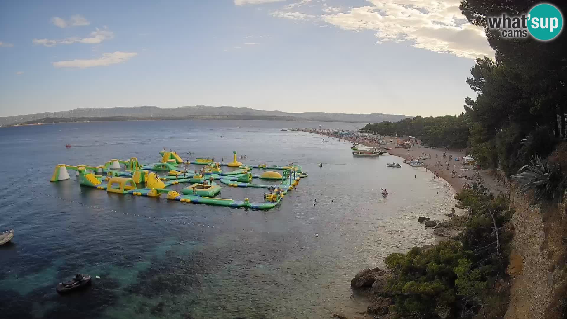 Webcam Zlatni Rat Bol – Liveblick vom berühmten Strand auf Brač