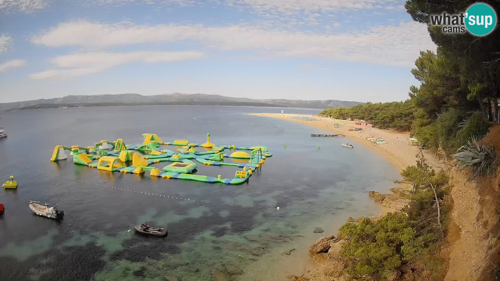 Webcam Zlatni Rat Bol – Liveblick vom berühmten Strand auf Brač