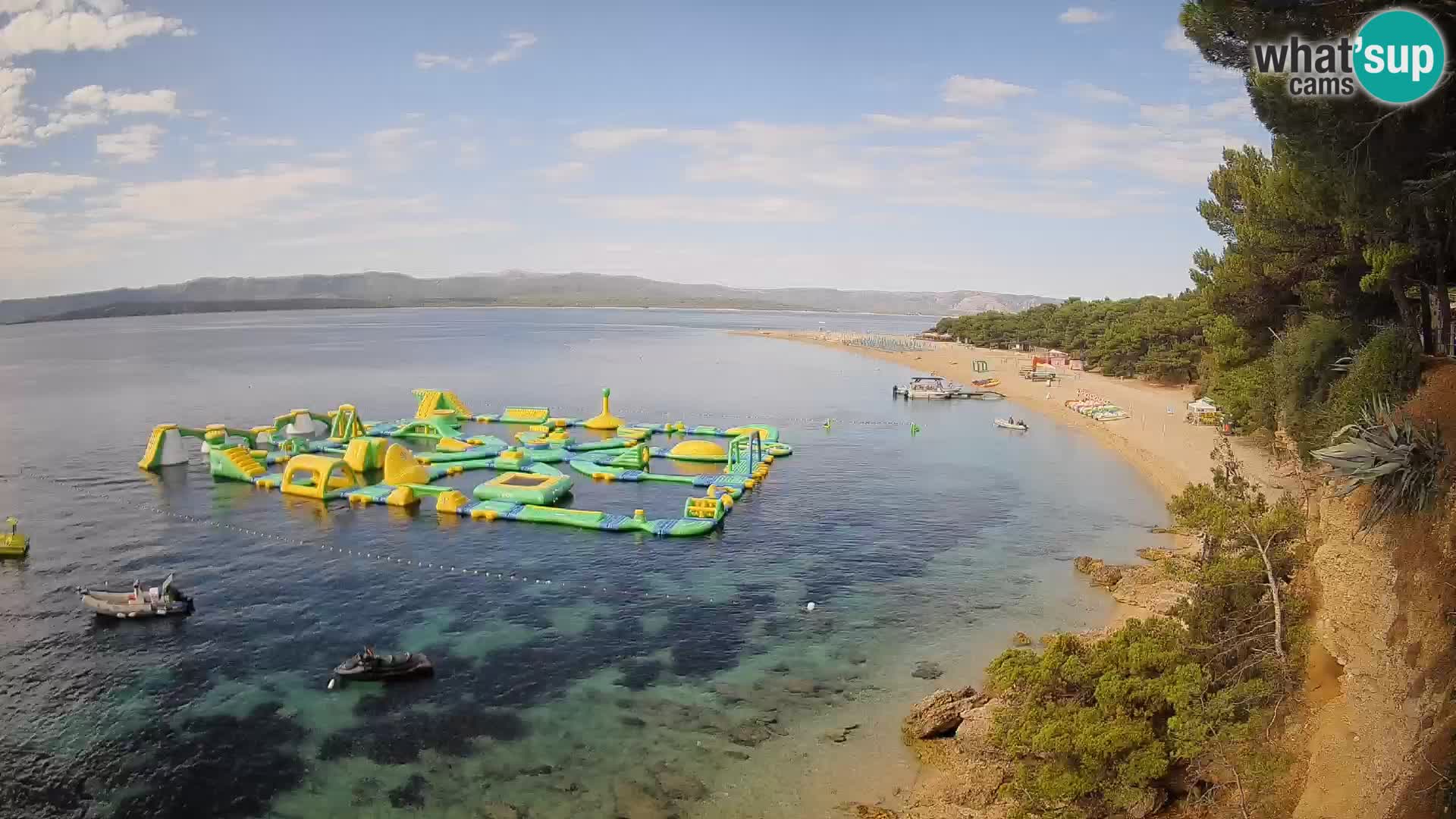Spletna kamera Bol Zlatni Rat – Pogled v živo z otoka Brač