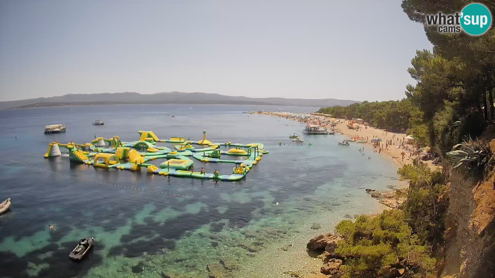 Spletna kamera Bol Zlatni Rat – Pogled v živo z otoka Brač