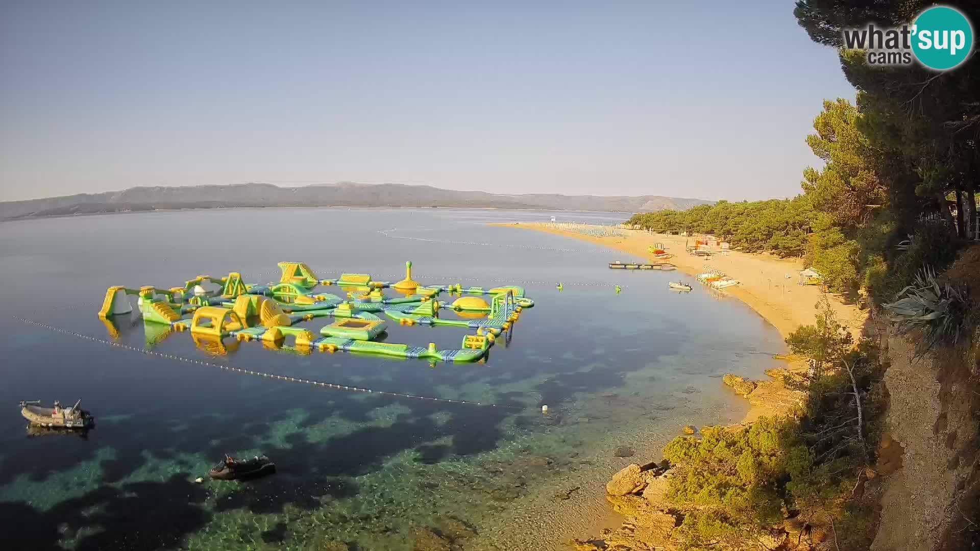 Webcam Zlatni Rat Bol – Liveblick vom berühmten Strand auf Brač