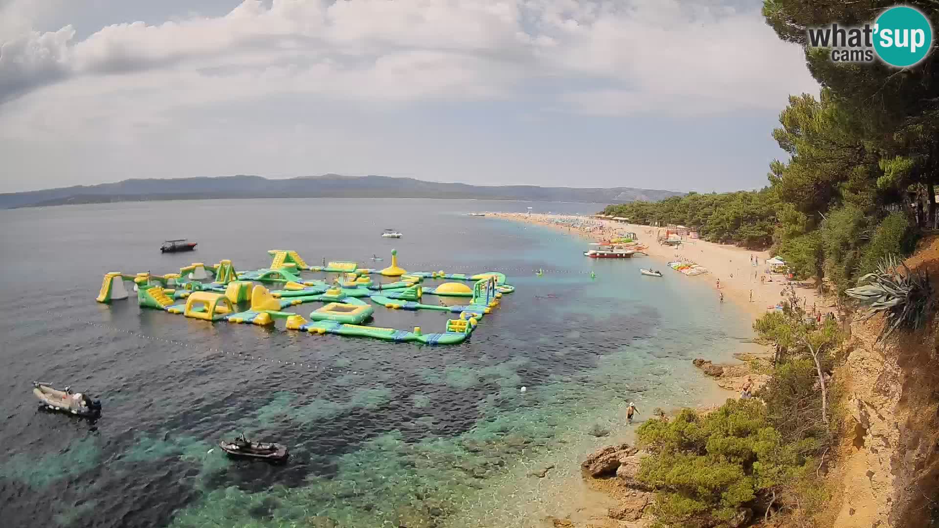 Webcam Zlatni Rat Bol – Liveblick vom berühmten Strand auf Brač