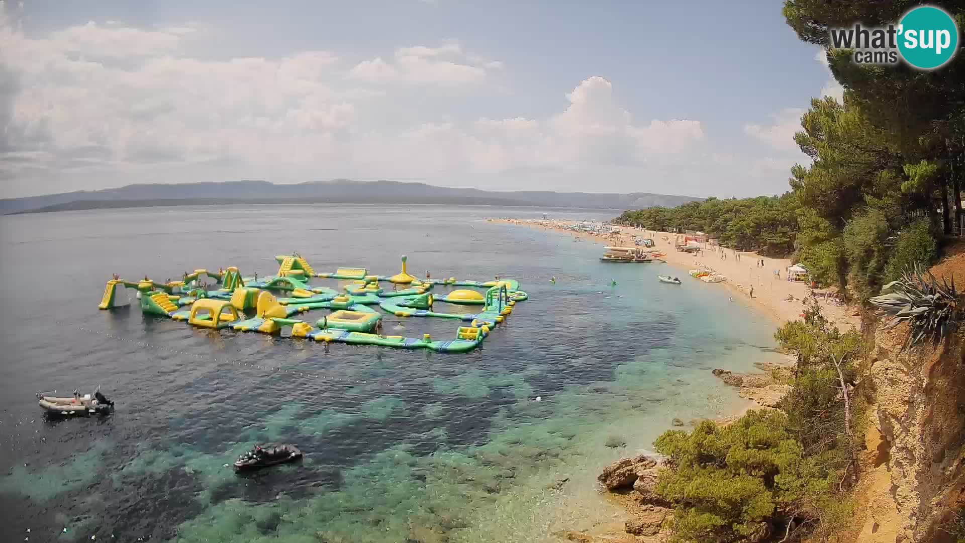 Webcam Zlatni Rat Bol – Liveblick vom berühmten Strand auf Brač