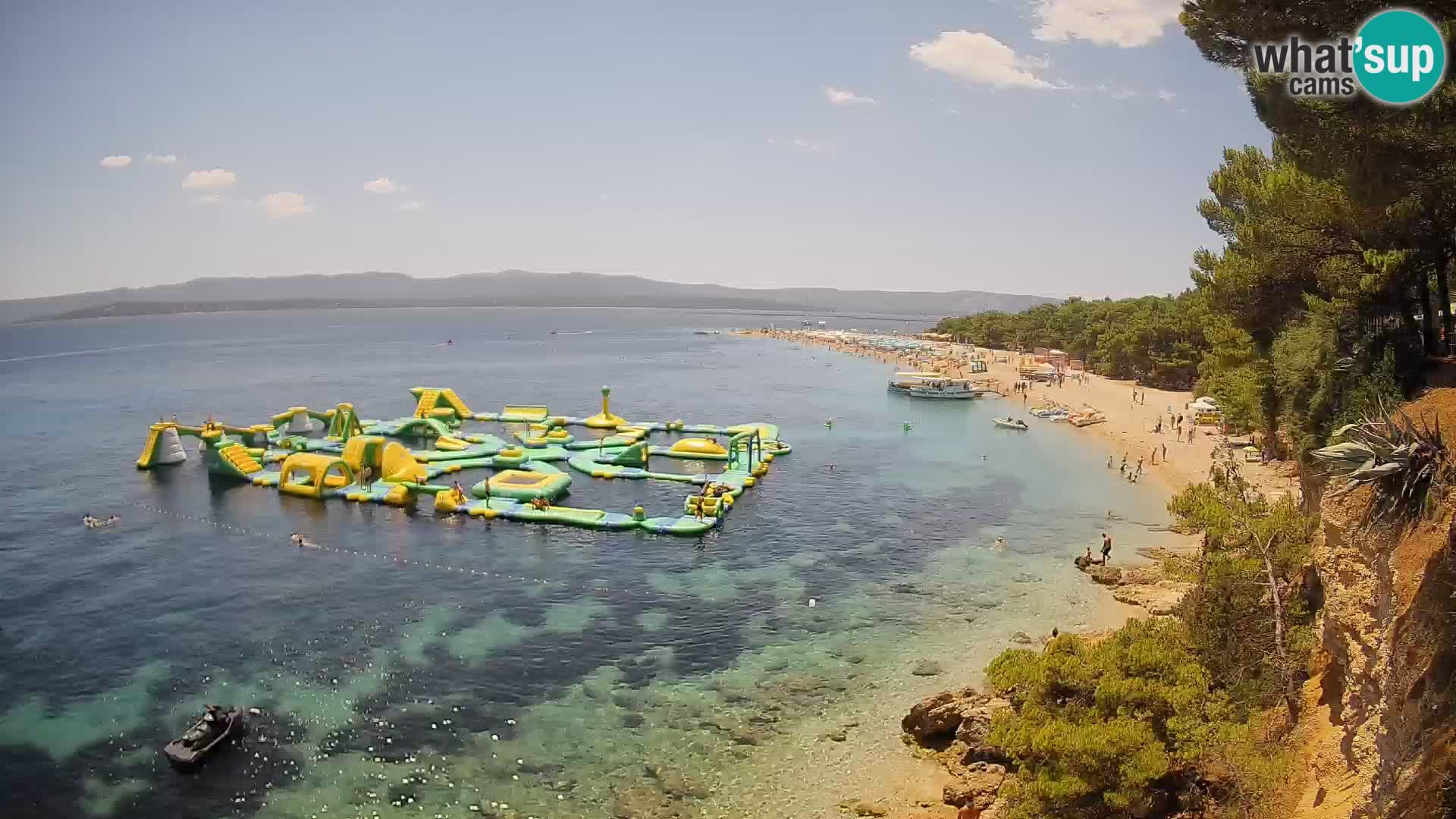 Spletna kamera Bol Zlatni Rat – Pogled v živo z otoka Brač