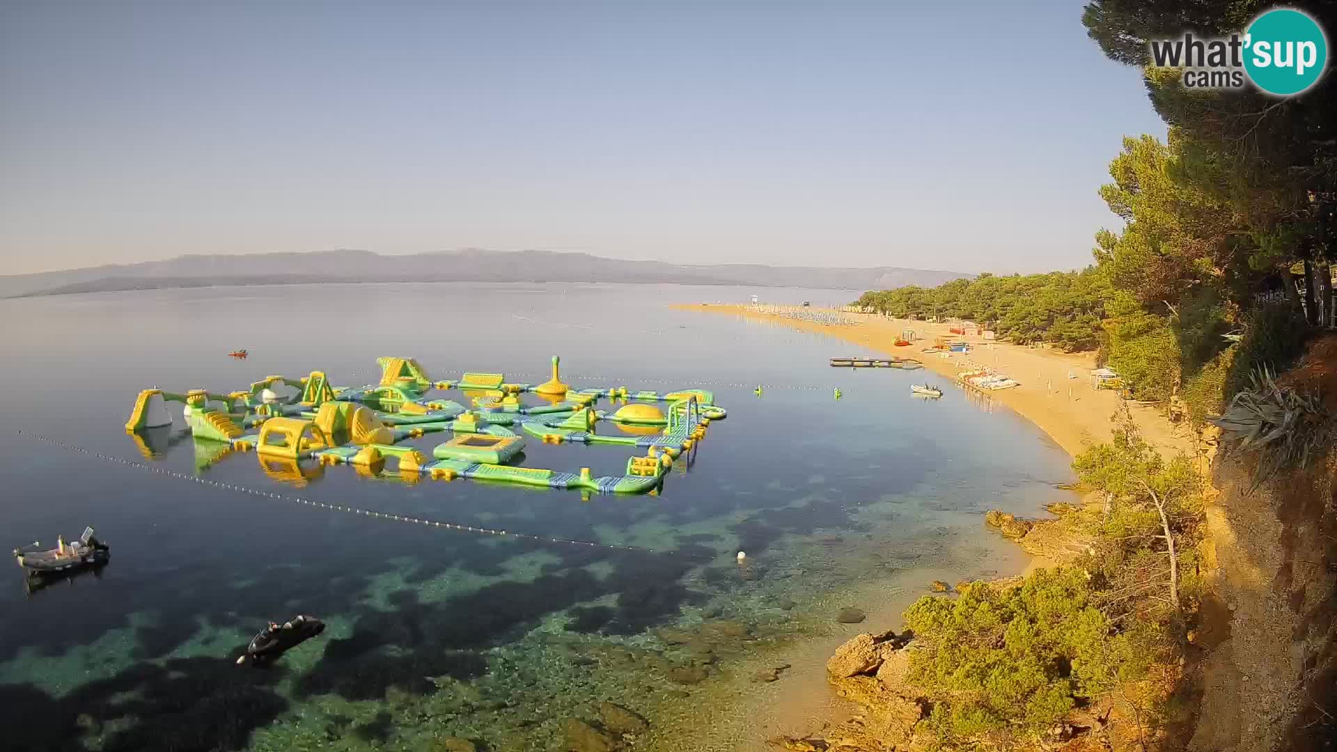 Webcam Zlatni Rat Bol – Liveblick vom berühmten Strand auf Brač