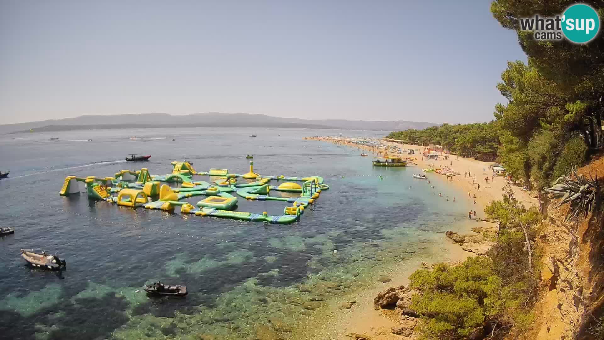 Webcam Zlatni Rat Bol – Liveblick vom berühmten Strand auf Brač