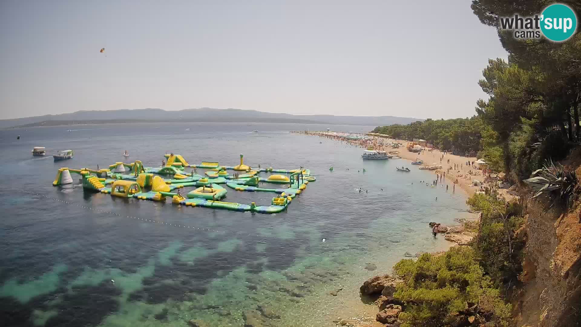 Webcam Zlatni Rat Bol – Liveblick vom berühmten Strand auf Brač