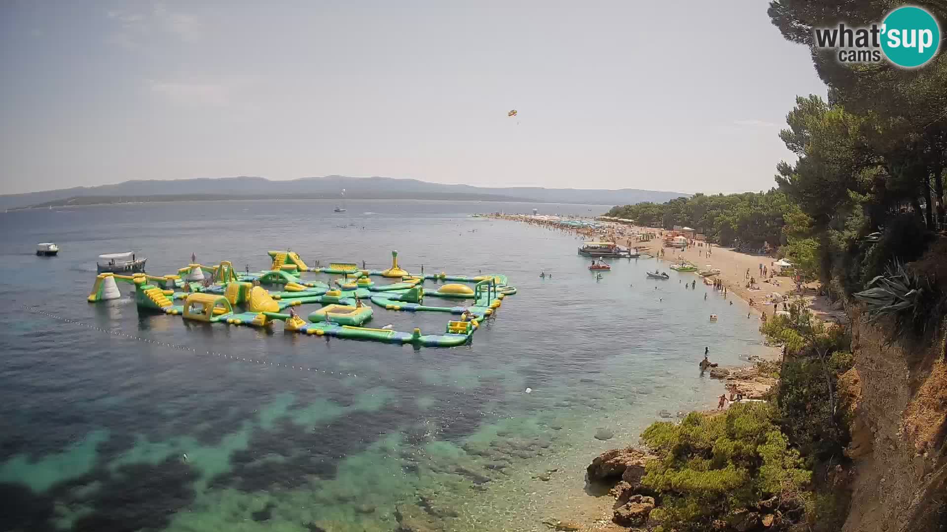 Webcam Zlatni Rat Bol – Liveblick vom berühmten Strand auf Brač