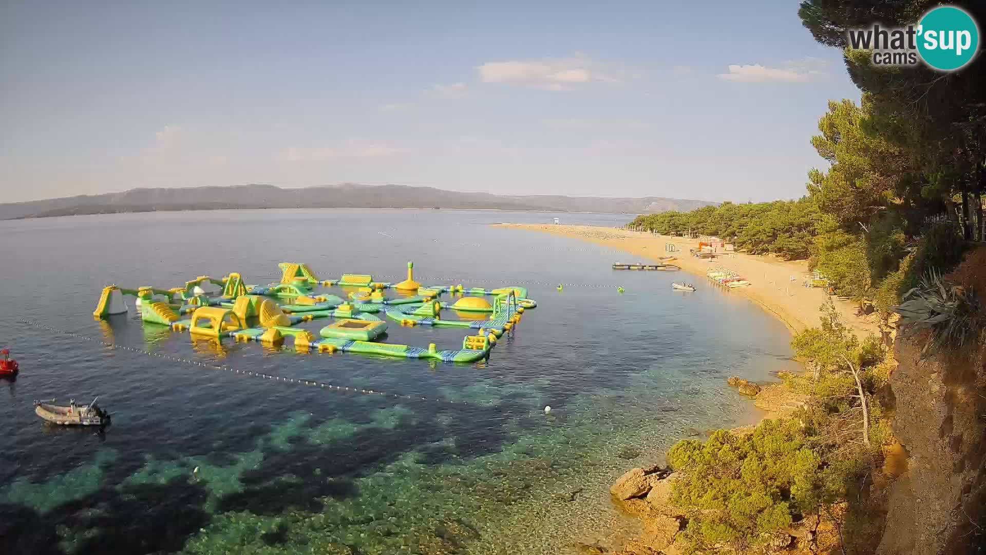 Webcam Zlatni Rat Bol – Liveblick vom berühmten Strand auf Brač