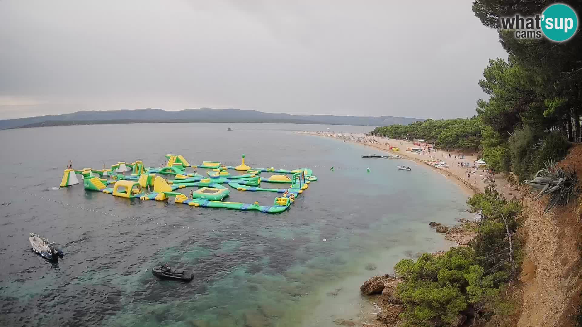 Webcam Zlatni Rat Bol – Liveblick vom berühmten Strand auf Brač