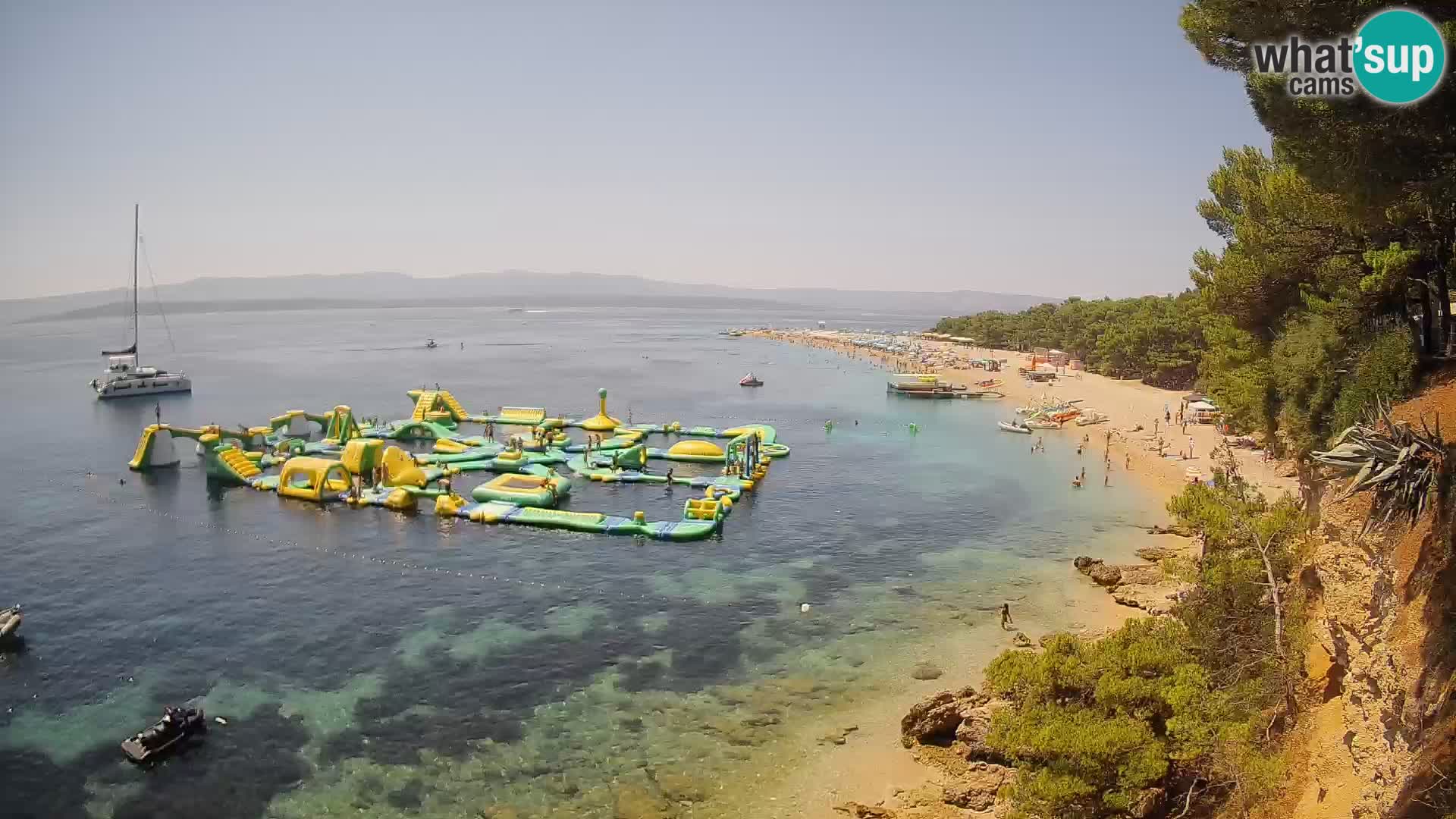 Webcam Zlatni Rat Bol – Liveblick vom berühmten Strand auf Brač