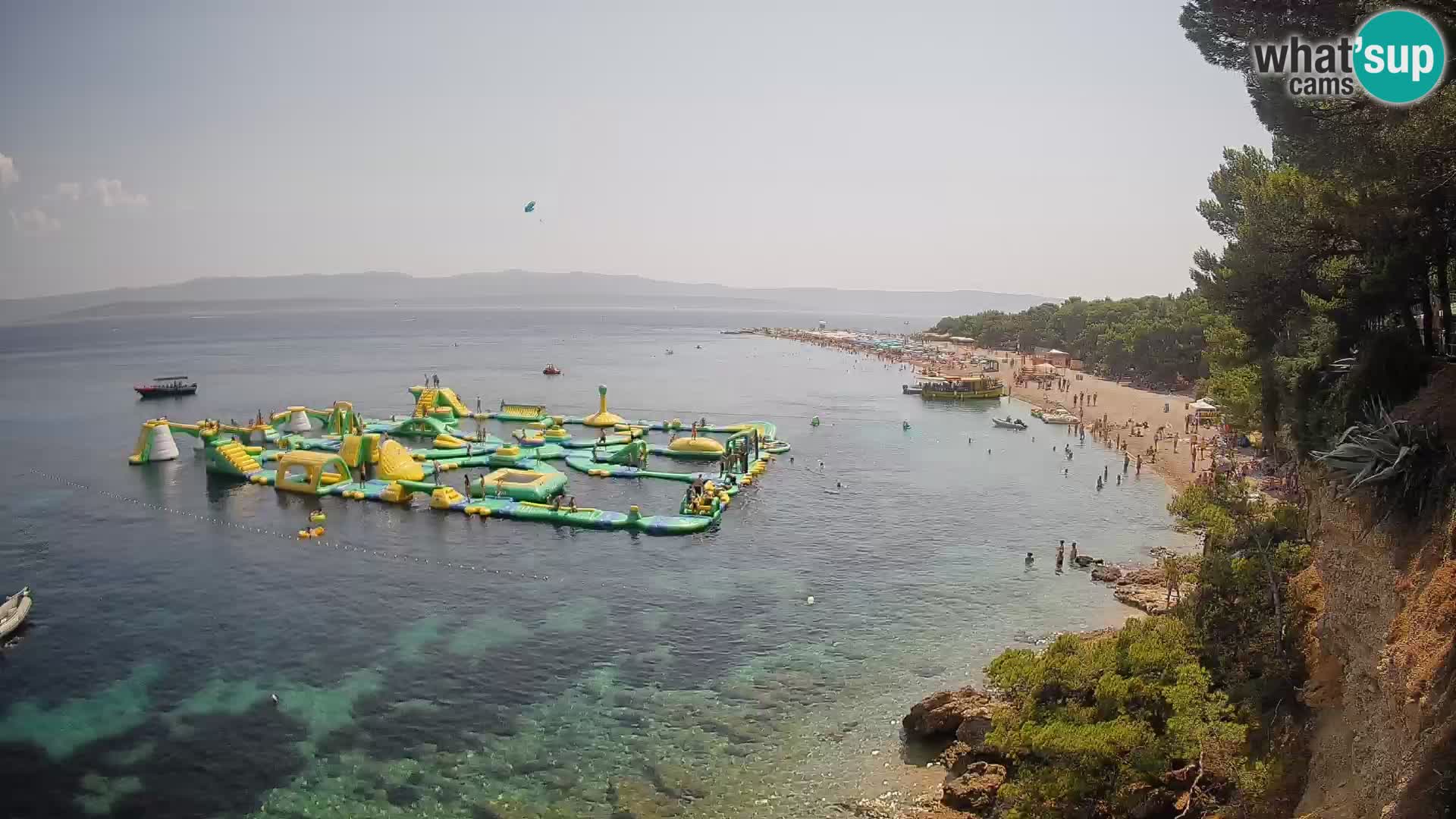 Webcam Zlatni Rat Bol – Liveblick vom berühmten Strand auf Brač