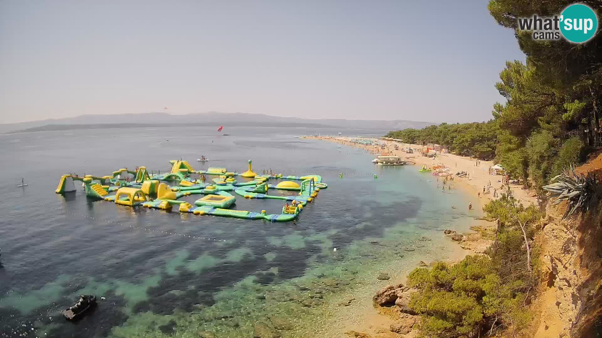 Webcam Zlatni Rat Bol – Liveblick vom berühmten Strand auf Brač