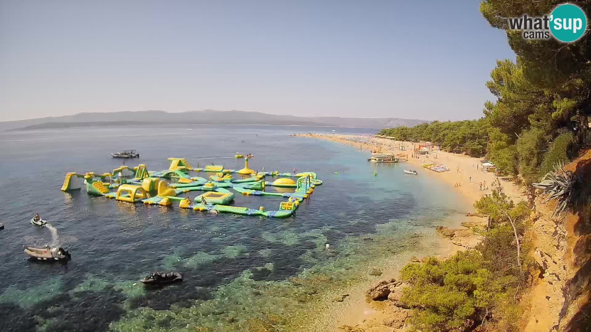 Spletna kamera Bol Zlatni Rat – Pogled v živo z otoka Brač