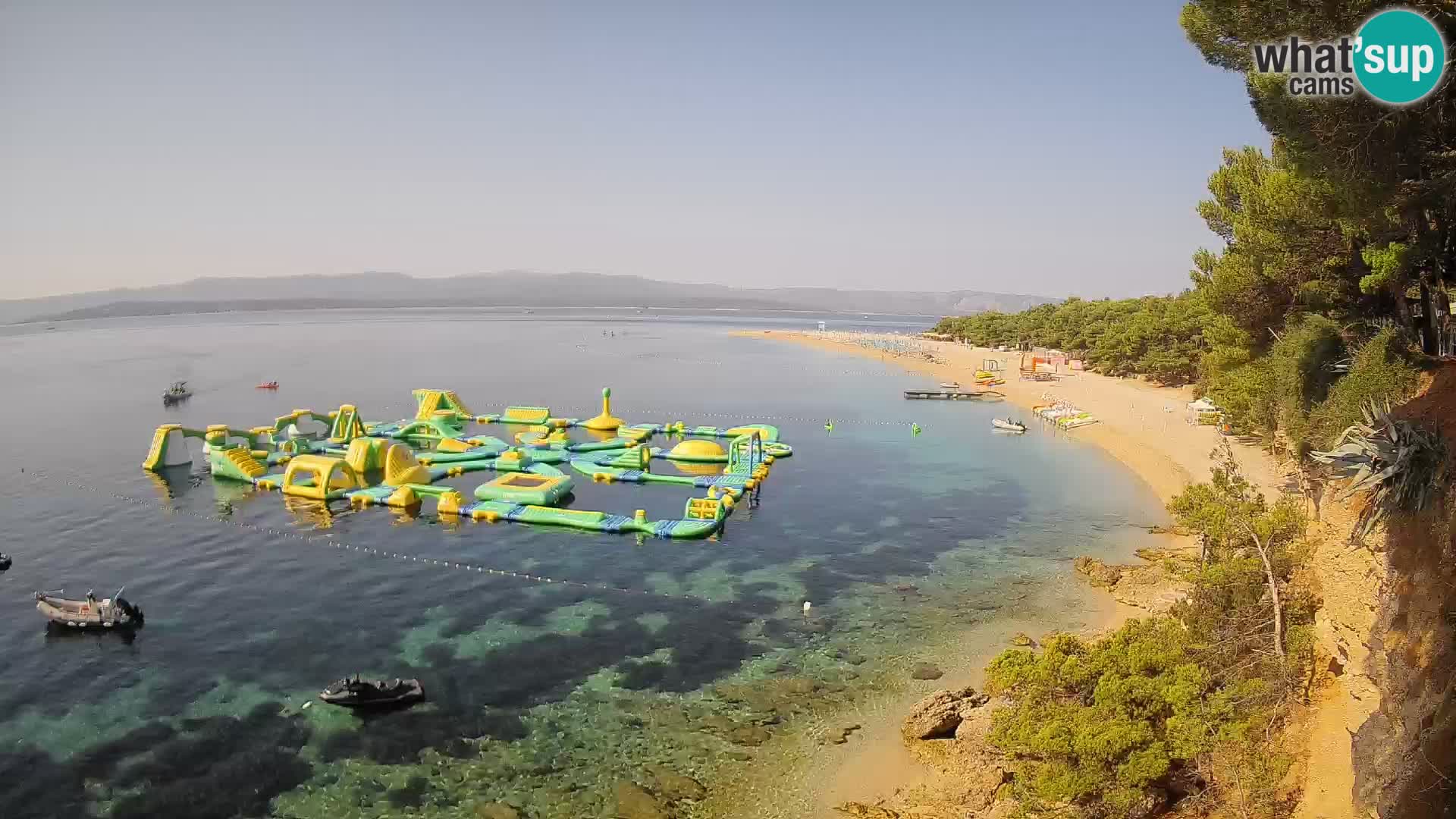Webcam Zlatni Rat Bol – Liveblick vom berühmten Strand auf Brač