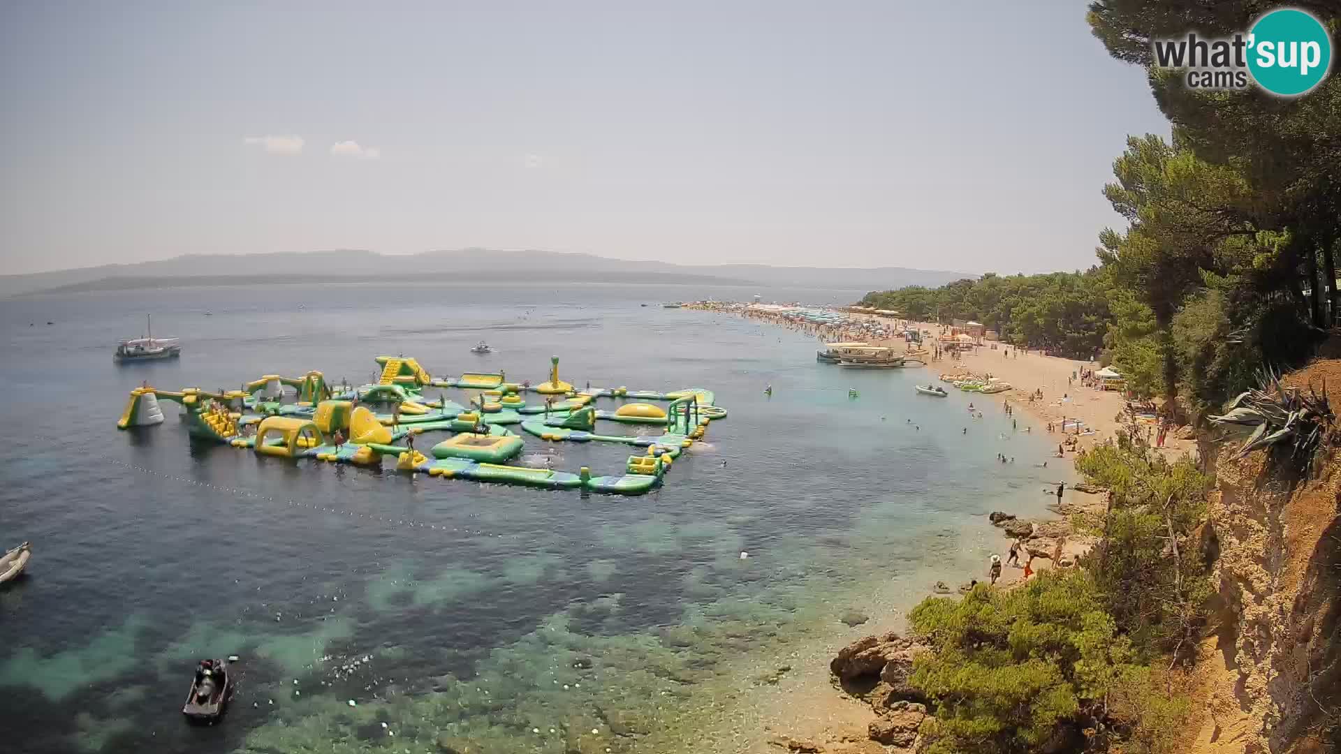 Webcam Zlatni Rat Bol – Liveblick vom berühmten Strand auf Brač