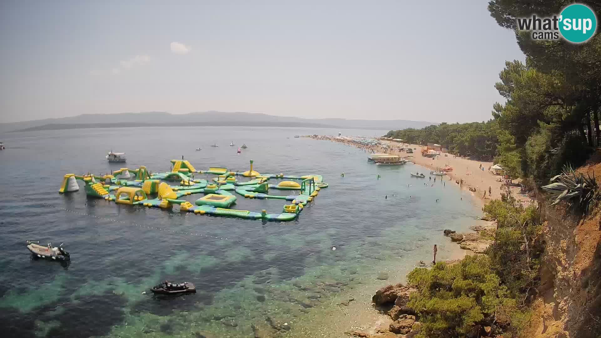 Webcam Zlatni Rat Bol – Liveblick vom berühmten Strand auf Brač