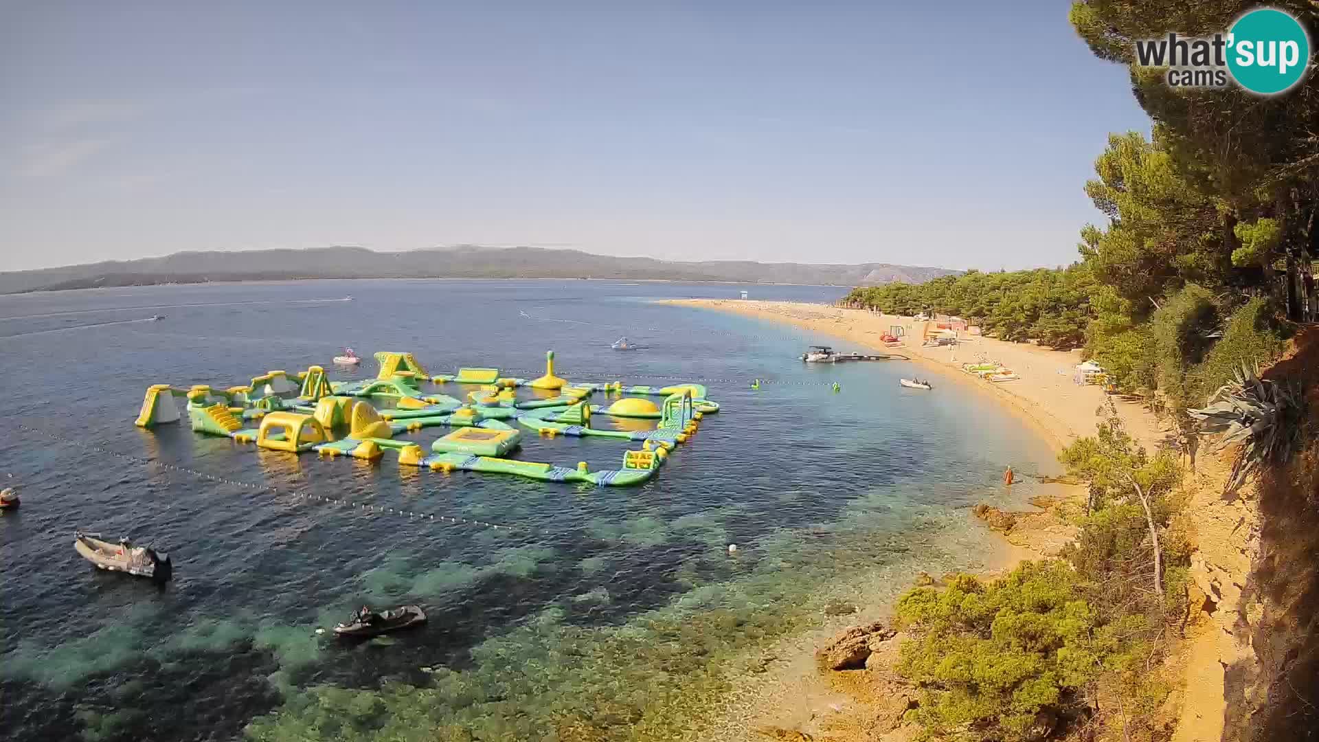 Webcam Zlatni Rat Bol – Liveblick vom berühmten Strand auf Brač