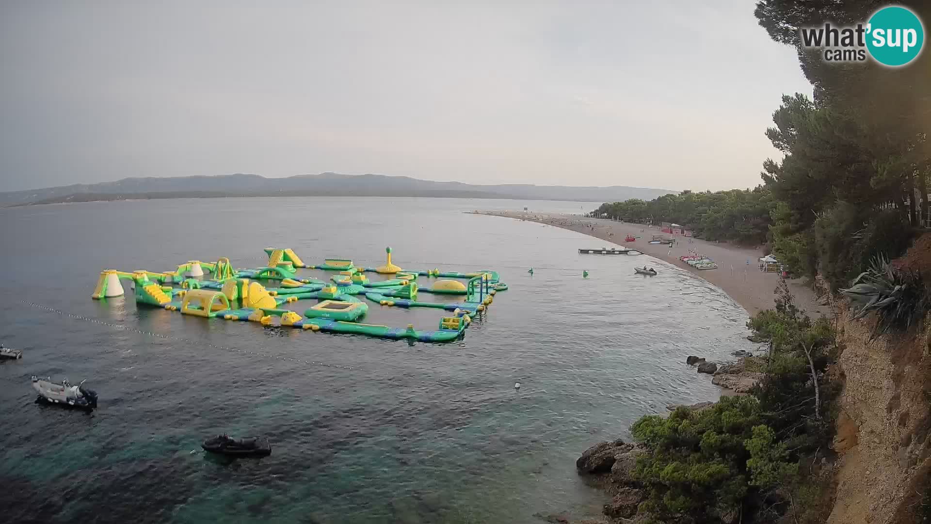 Webcam Zlatni Rat Bol – Liveblick vom berühmten Strand auf Brač