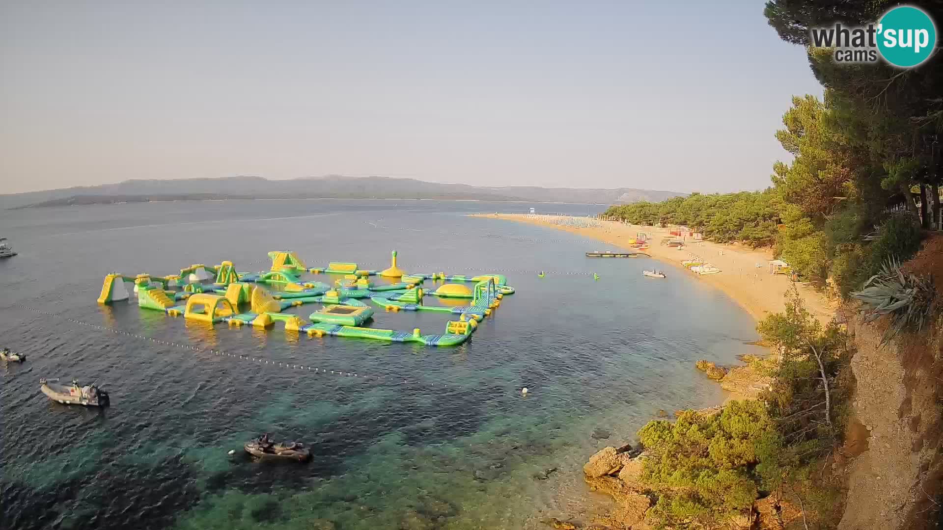 Webcam Zlatni Rat Bol – Liveblick vom berühmten Strand auf Brač