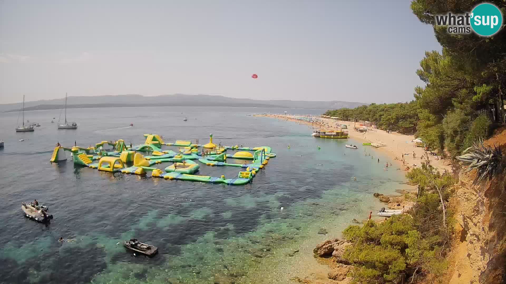 Webcam Zlatni Rat Bol – Liveblick vom berühmten Strand auf Brač