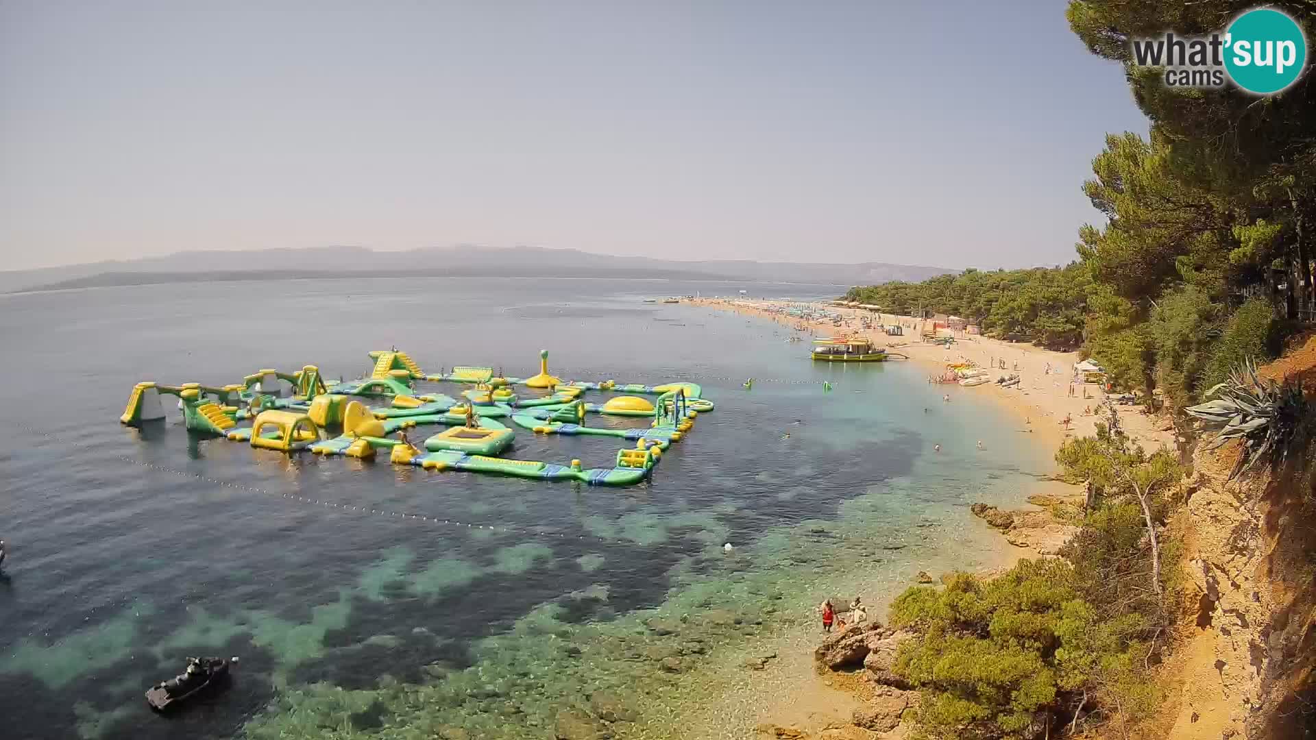 Webcam Zlatni Rat Bol – Liveblick vom berühmten Strand auf Brač
