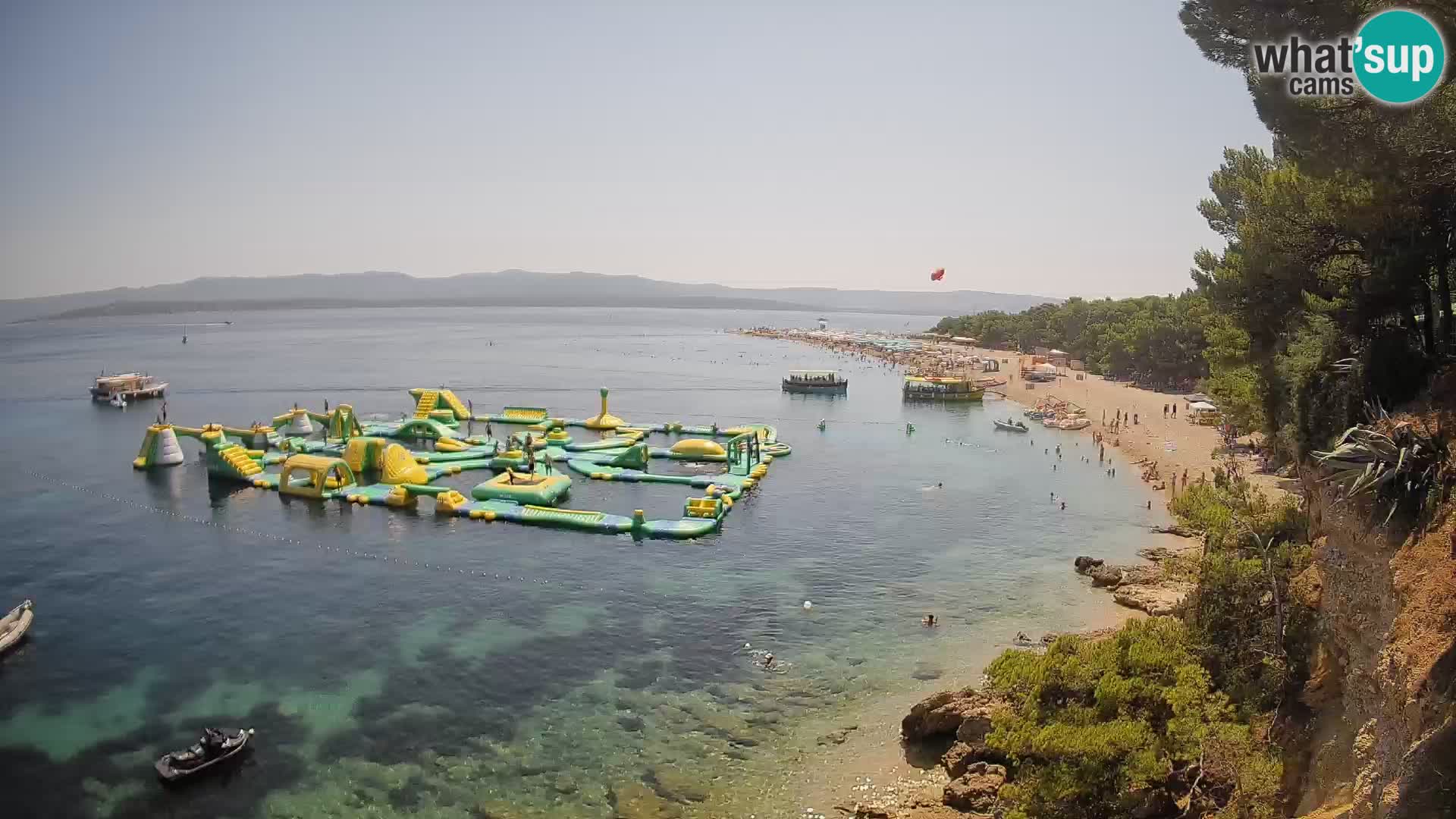 Webcam Zlatni Rat Bol – Liveblick vom berühmten Strand auf Brač