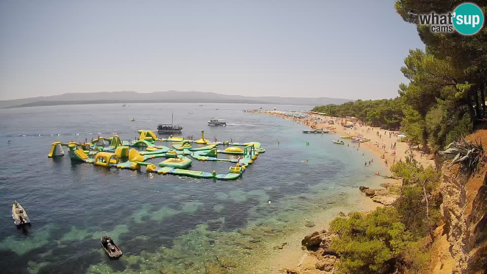 Spletna kamera Bol Zlatni Rat – Pogled v živo z otoka Brač