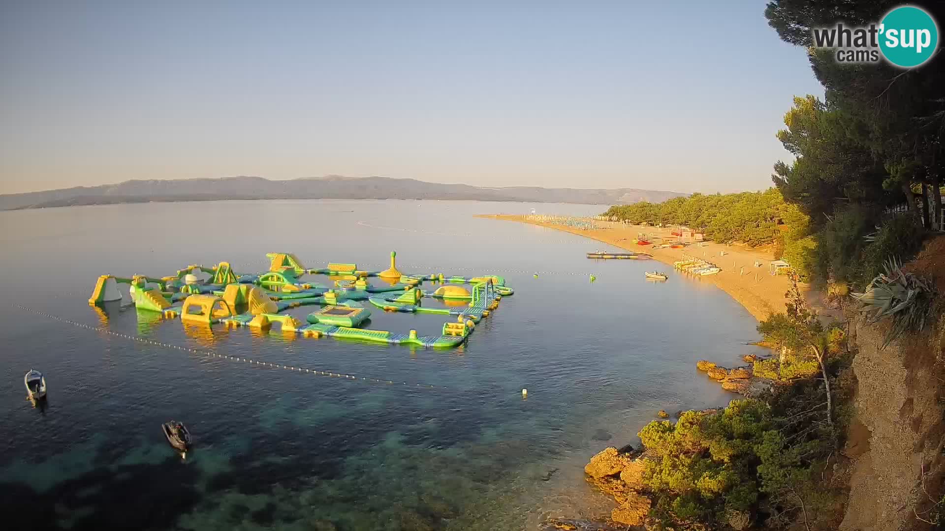 Webcam Zlatni Rat Bol – Liveblick vom berühmten Strand auf Brač
