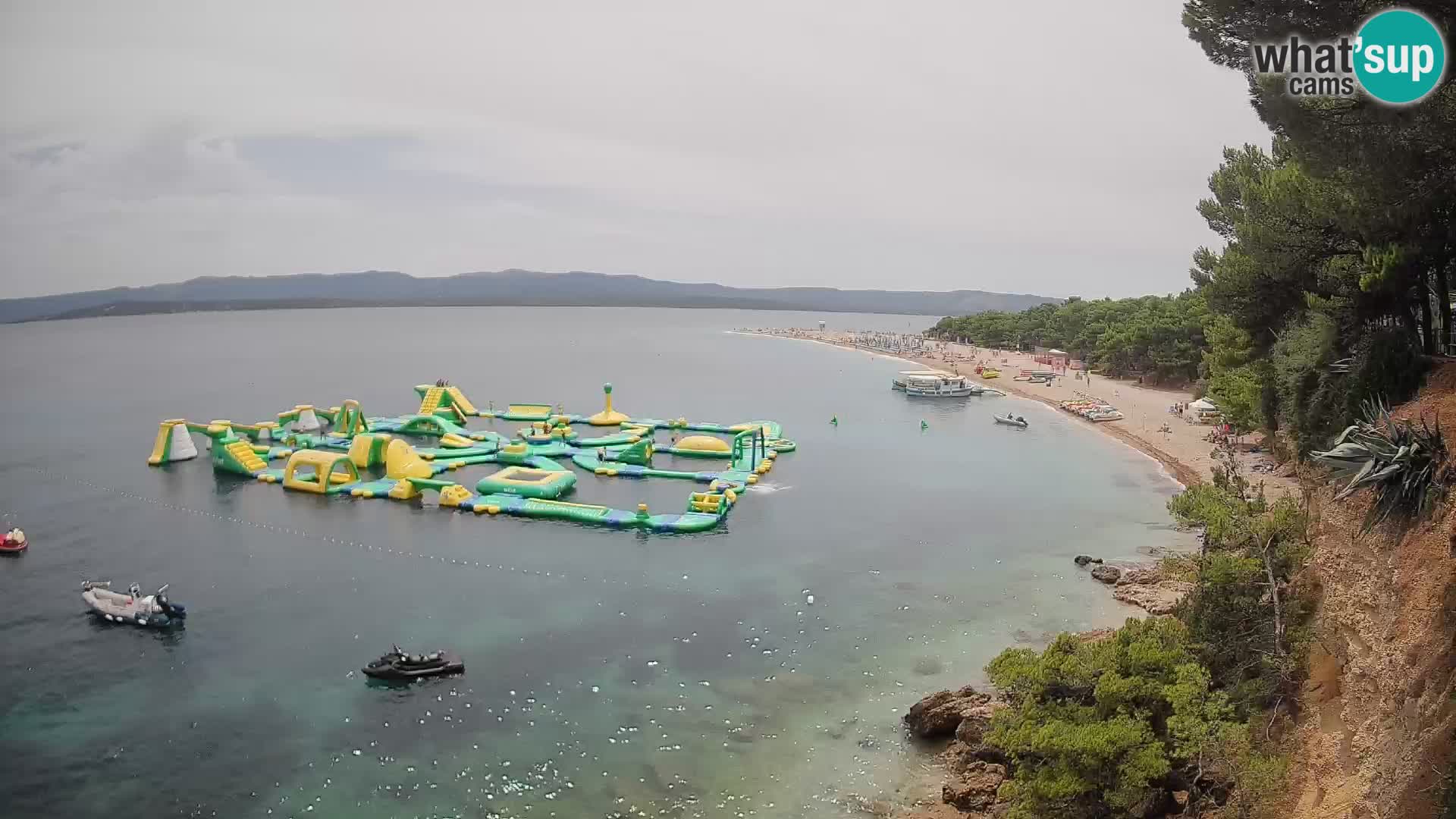 Webcam Zlatni Rat Bol – Liveblick vom berühmten Strand auf Brač