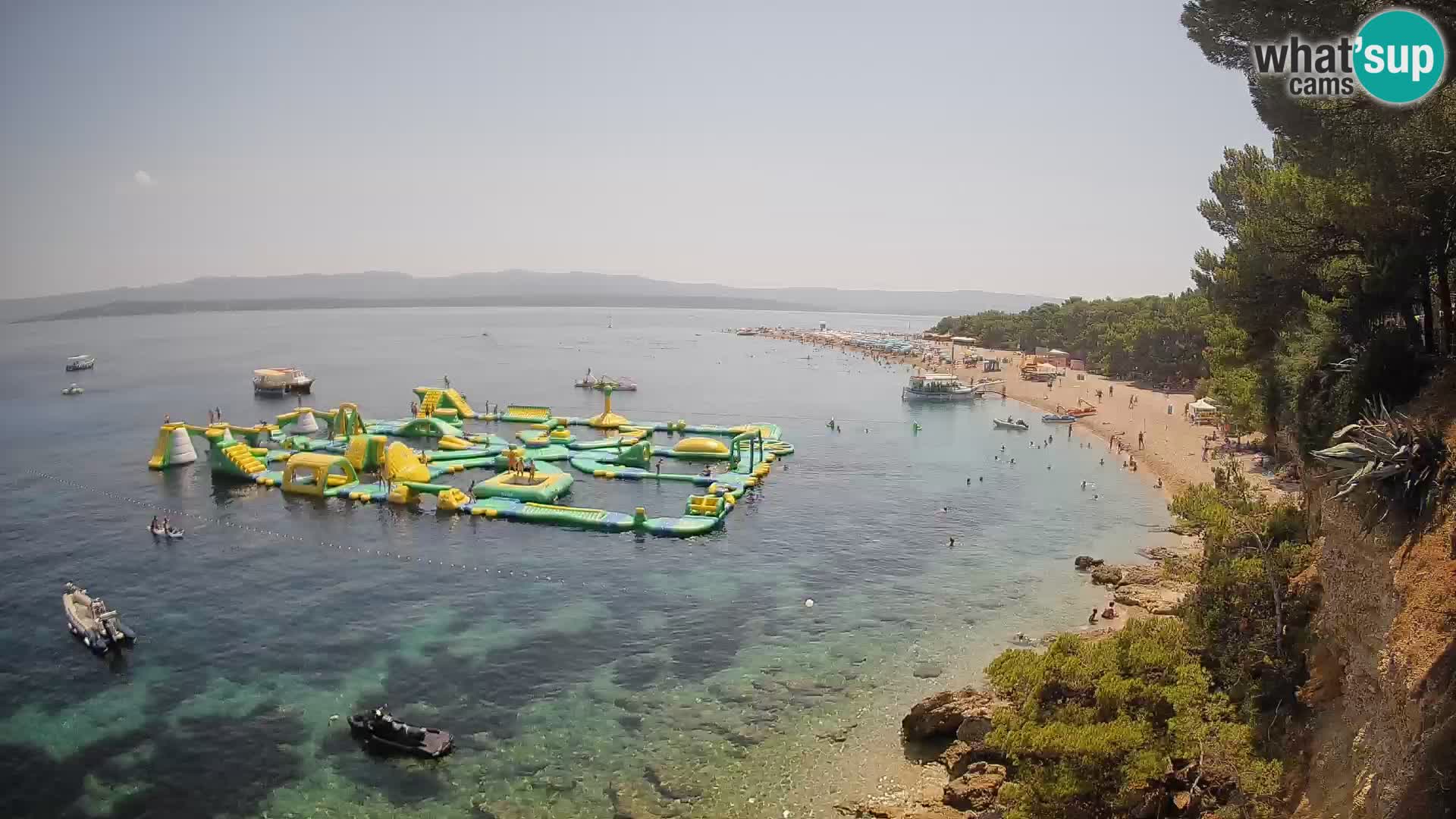 Webcam Bol Zlatni Rat – Vista en vivo desde la isla de Brač