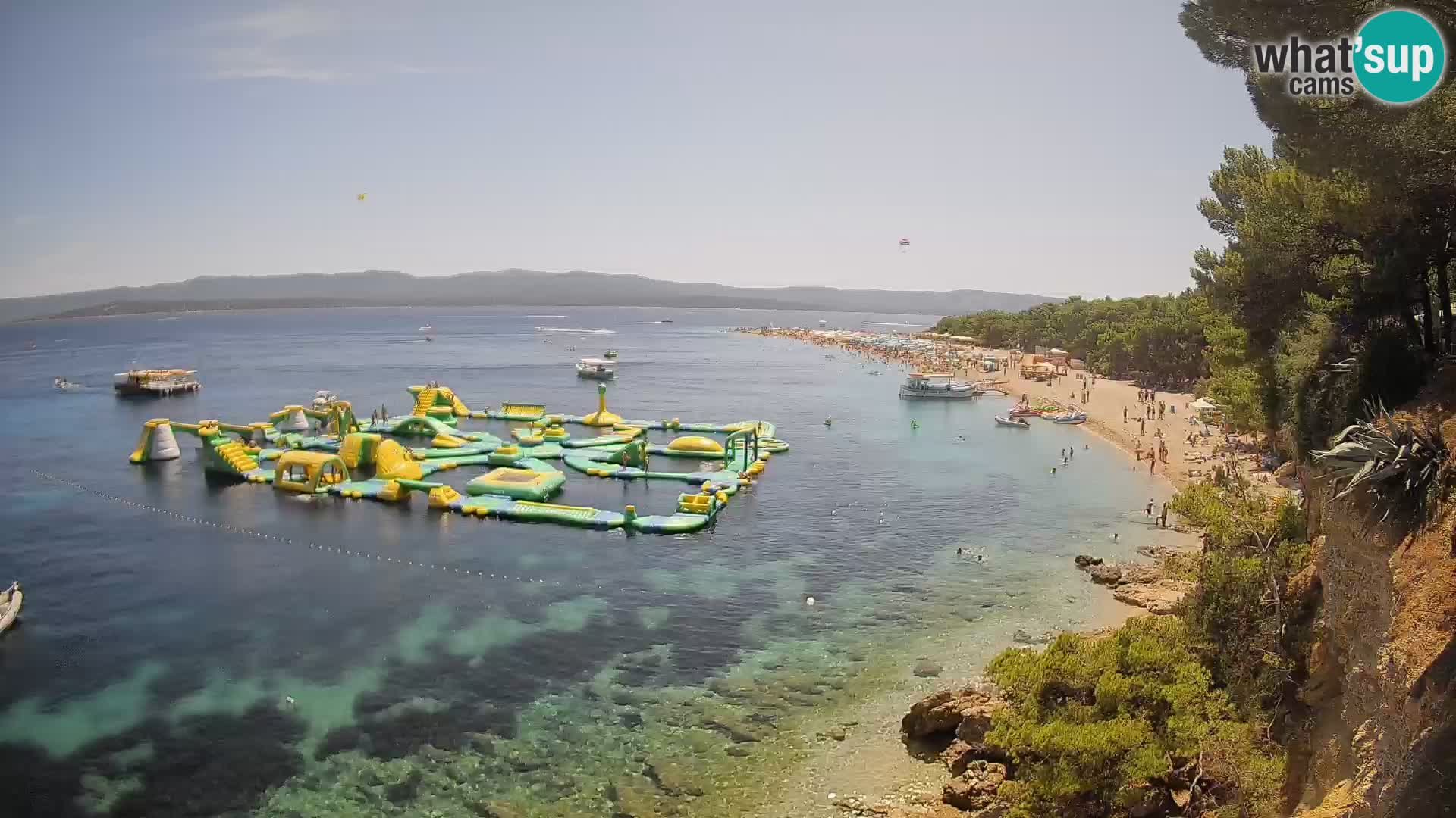 Webcam Bol Zlatni Rat – Vista en vivo desde la isla de Brač