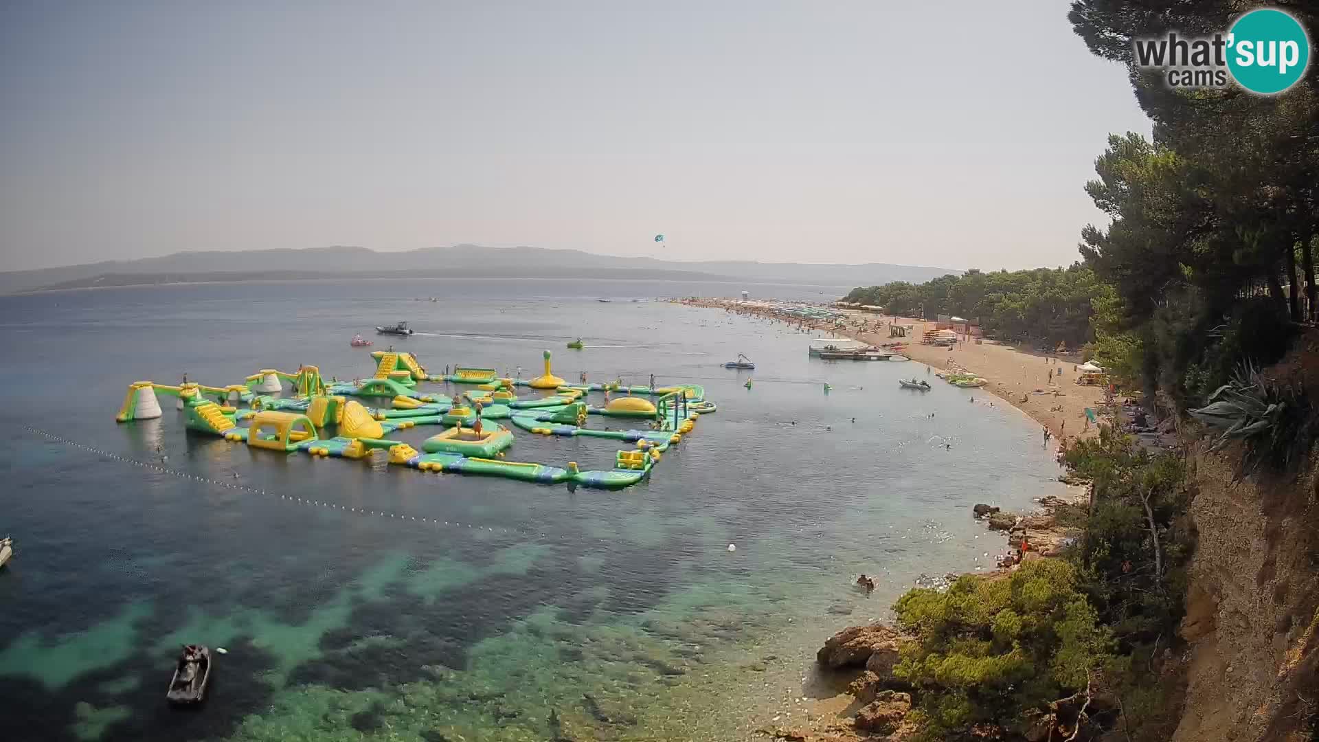Webcam Zlatni Rat Bol – Liveblick vom berühmten Strand auf Brač