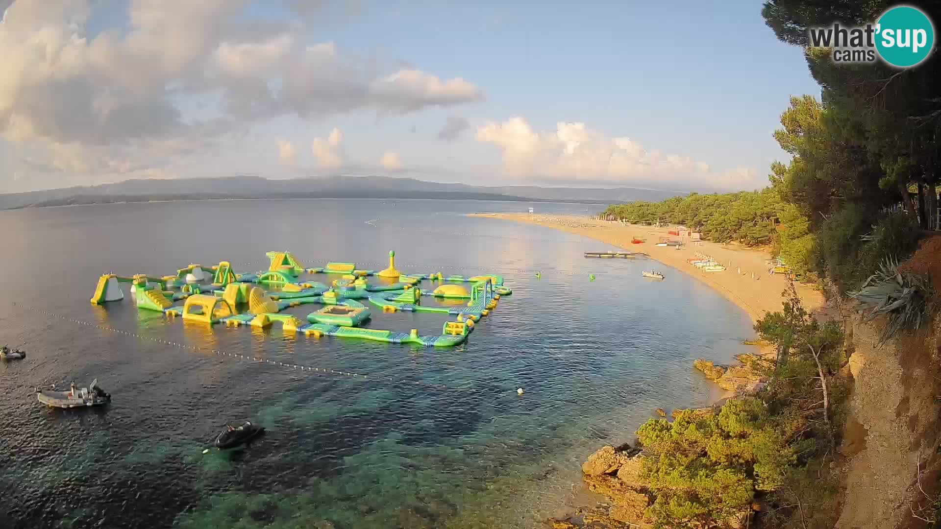 Webcam Zlatni Rat Bol – Liveblick vom berühmten Strand auf Brač