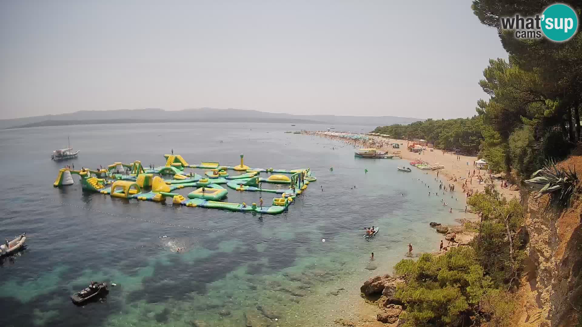 Webcam Zlatni Rat Bol – Liveblick vom berühmten Strand auf Brač