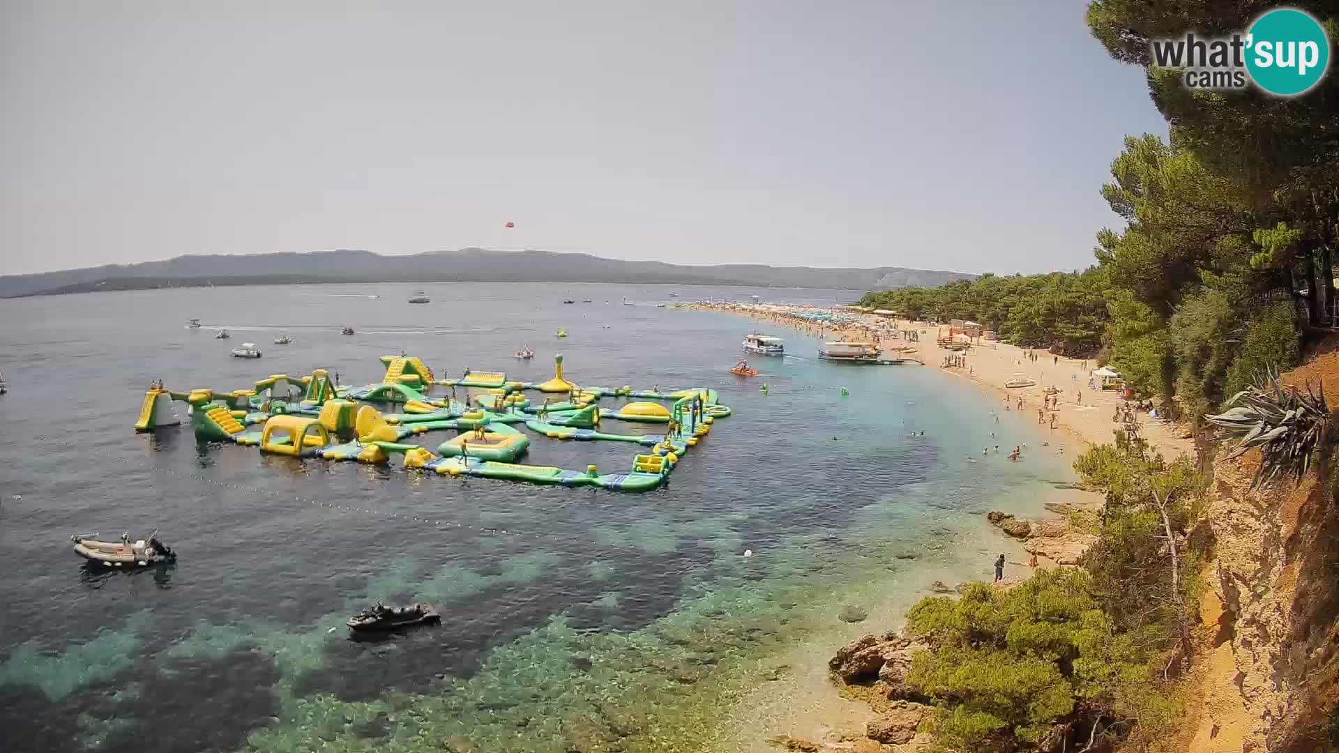 Webcam Bol Zlatni Rat – Vista en vivo desde la isla de Brač
