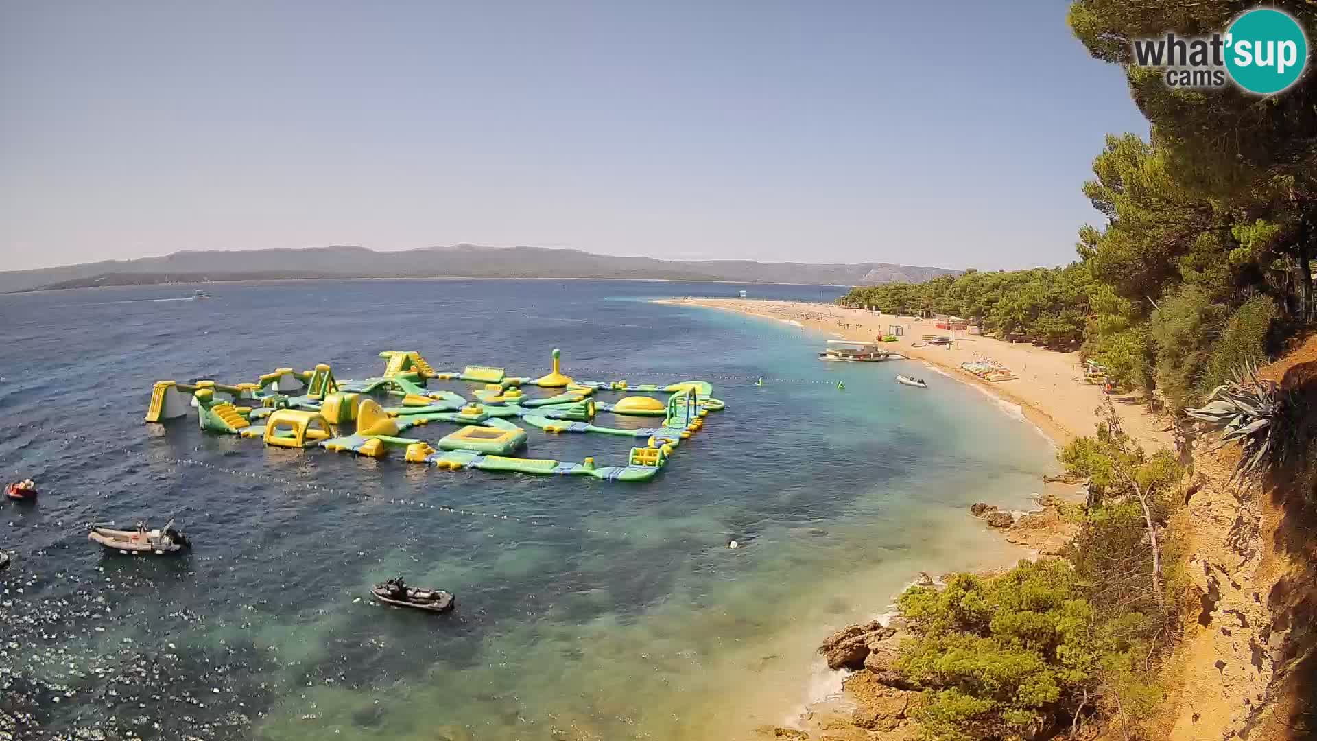 Webcam Zlatni Rat Bol – Liveblick vom berühmten Strand auf Brač