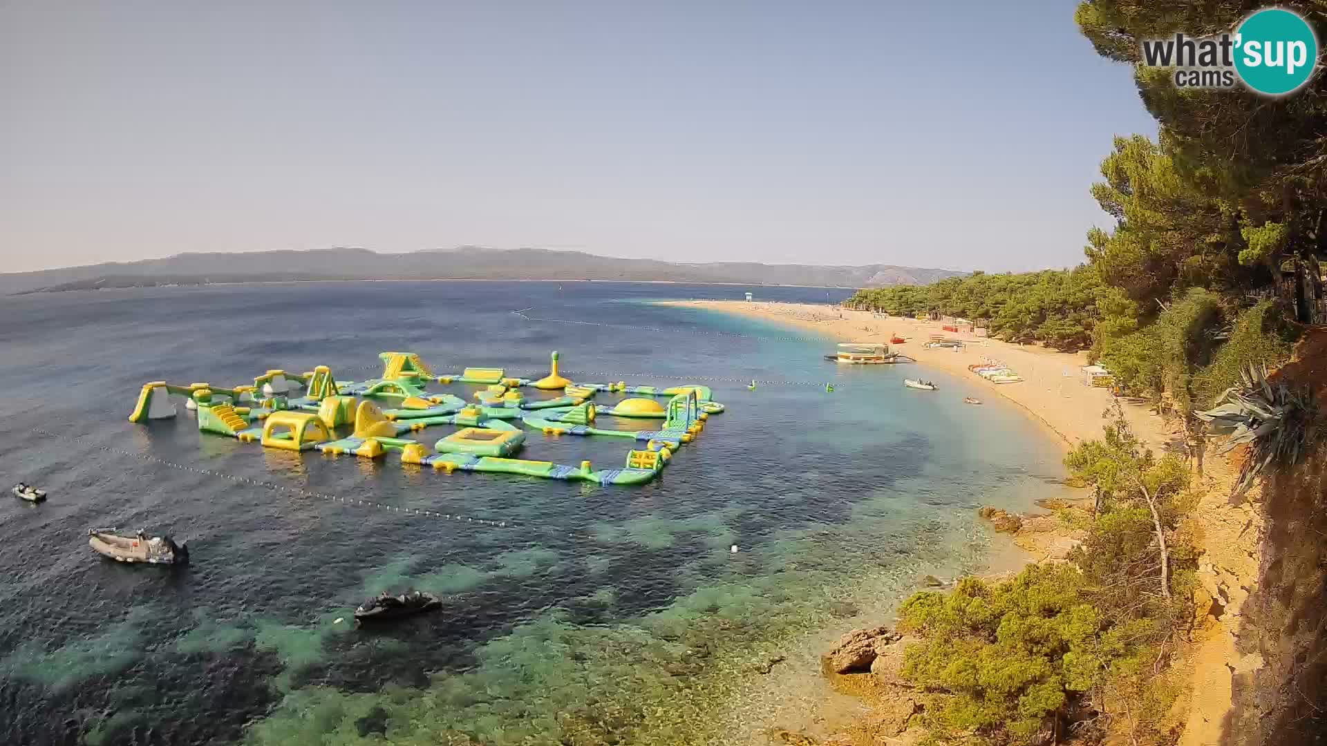 Webcam Zlatni Rat Bol – Liveblick vom berühmten Strand auf Brač