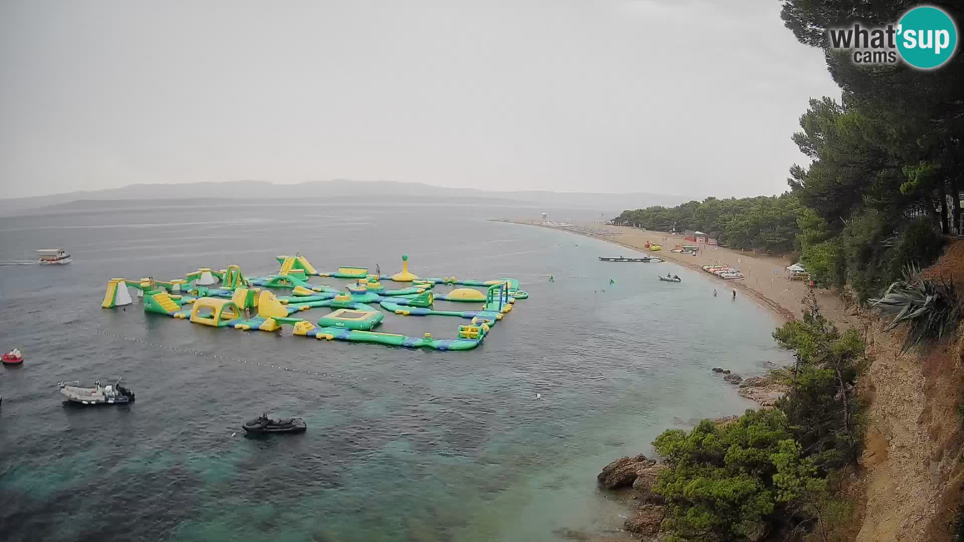 Webcam Zlatni Rat Bol – Liveblick vom berühmten Strand auf Brač