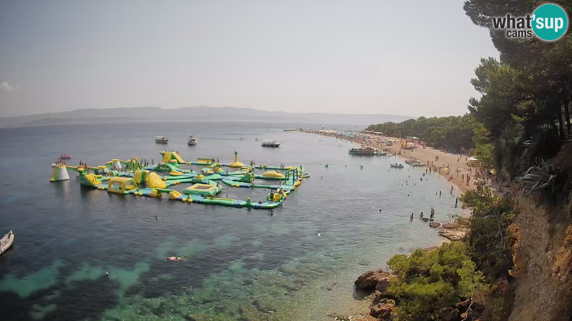 Webcam Bol Zlatni Rat – Vista en vivo desde la isla de Brač