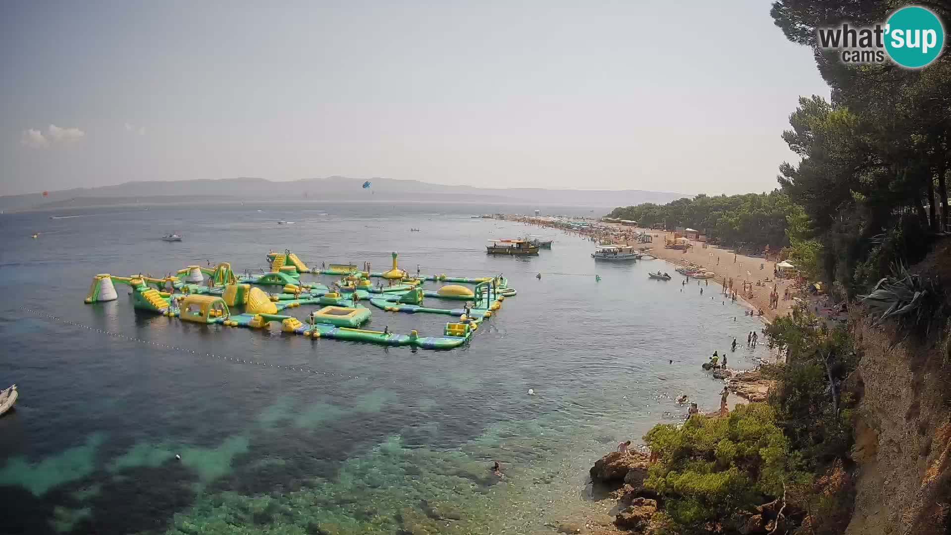 Webcam Bol Zlatni Rat – Vista en vivo desde la isla de Brač