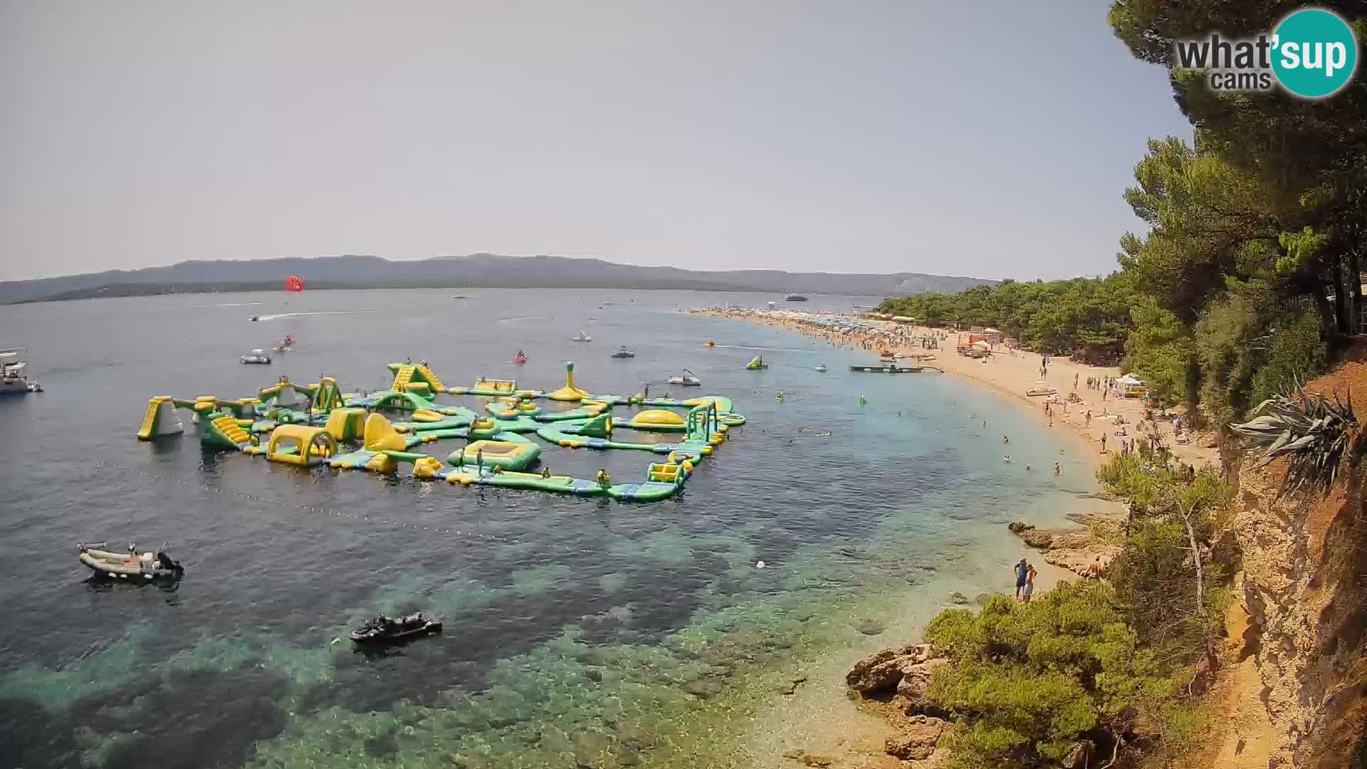 Webcam Bol Zlatni Rat – Vista en vivo desde la isla de Brač