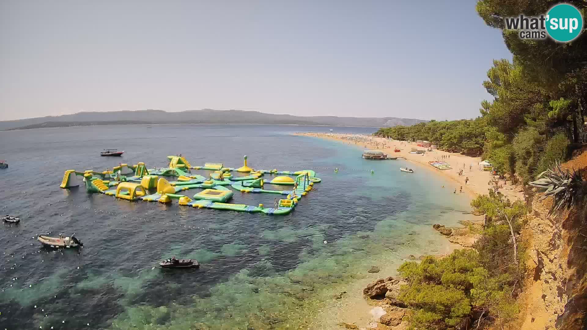 Webcam Zlatni Rat Bol – Liveblick vom berühmten Strand auf Brač