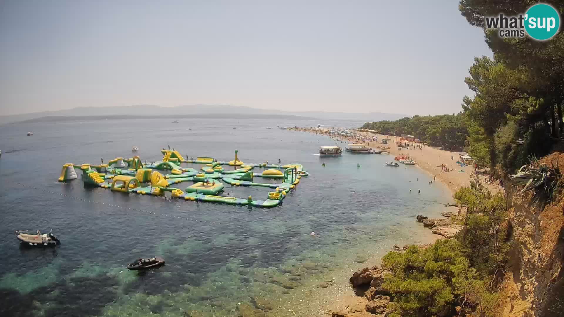 Spletna kamera Bol Zlatni Rat – Pogled v živo z otoka Brač