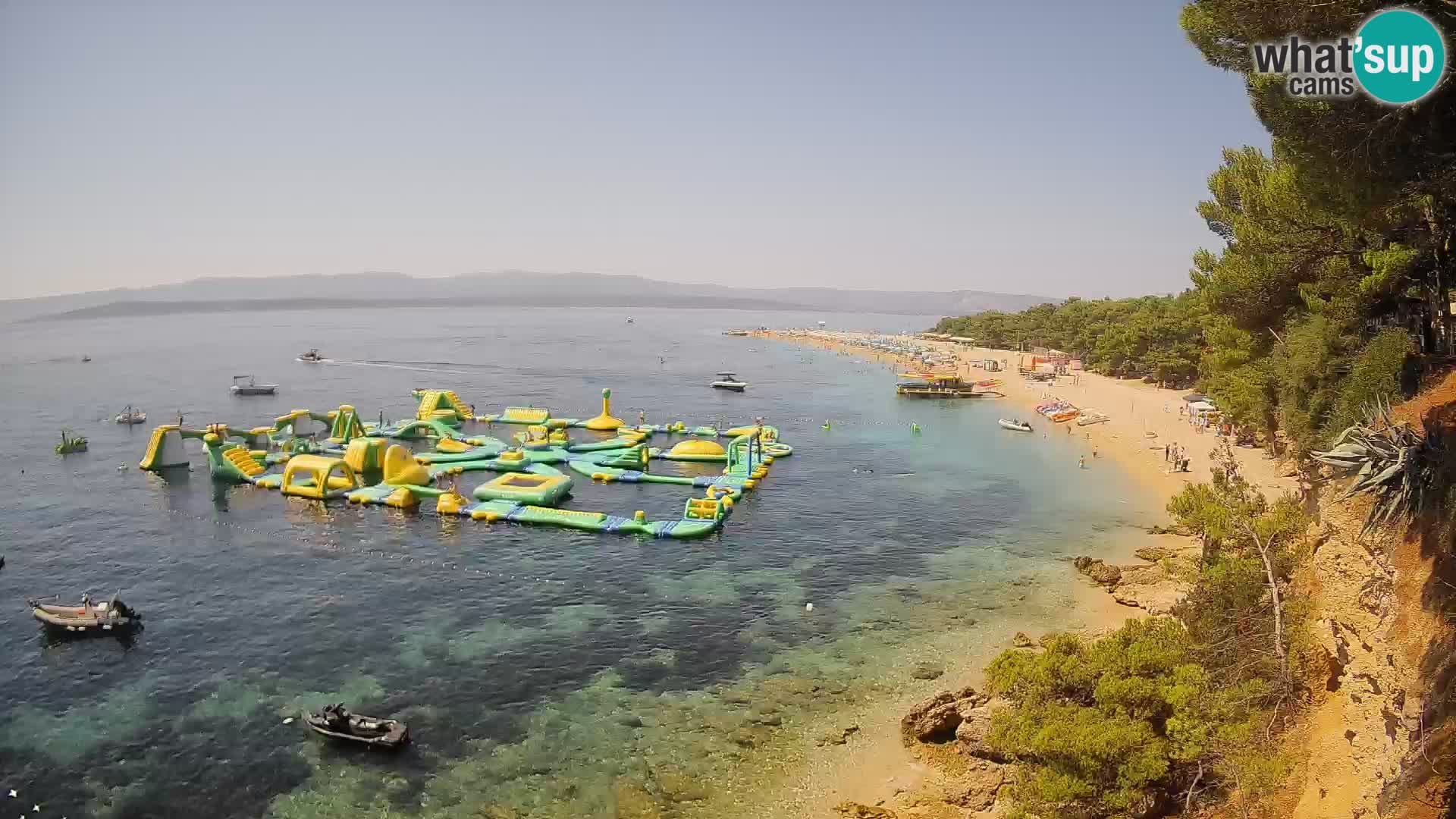 Spletna kamera Bol Zlatni Rat – Pogled v živo z otoka Brač